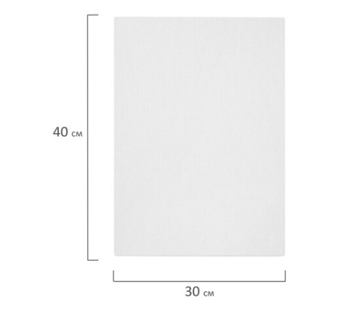 Холсты на картоне НАБОР 10 штук (30х40 см), хлопок, грунт, 280 г/м2, BRAUBERG ART CLASSIC, 192659