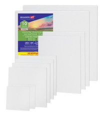 Холсты на картоне НАБОР № 1 10 штук, хлопок, грунт, 280 г/м2, BRAUBERG ART CLASSIC, 192660