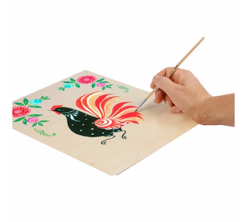 Кисть BRAUBERG, белка, круглая, № 1, 200178