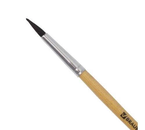 Кисть BRAUBERG, белка, круглая, № 4, 200181