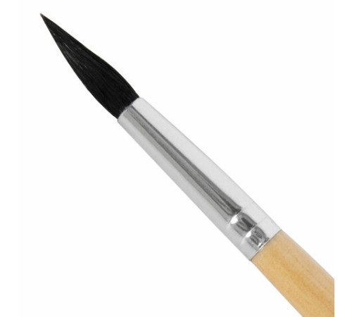 Кисть BRAUBERG, белка, круглая, № 6, 200183