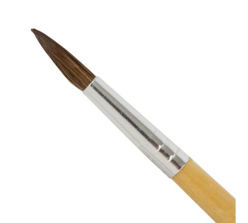 Кисть BRAUBERG, пони, круглая, № 6, 200192