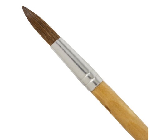 Кисть BRAUBERG, пони, круглая, № 8, 200194