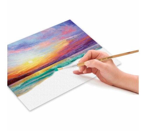 Кисть BRAUBERG, щетина, круглая, № 5, 200196