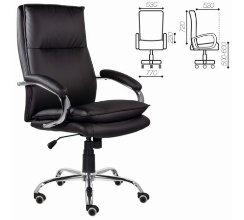 Кресло офисное BRABIX PREMIUM "Cuba EX-542", экокожа, черное, 532549 Кресло офисное BRABIX PREMIUM "Cuba EX-542", экокожа, черное, 532549