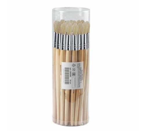 Кисть BRAUBERG, щетина, круглая, № 12, 200200