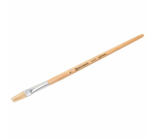 Кисть BRAUBERG, щетина, плоская, № 8, 200202