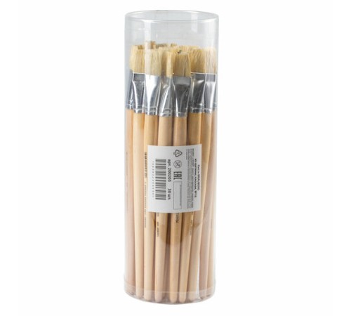 Кисть BRAUBERG, щетина, плоская, № 16, 200205