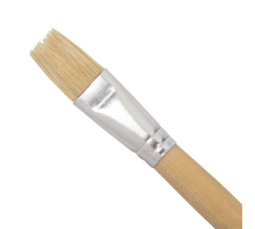 Кисть BRAUBERG, щетина, плоская, № 16, 200205