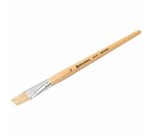 Кисть BRAUBERG, щетина, плоская, № 16, 200205