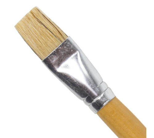 Кисть BRAUBERG, щетина, плоская, № 18, 200206