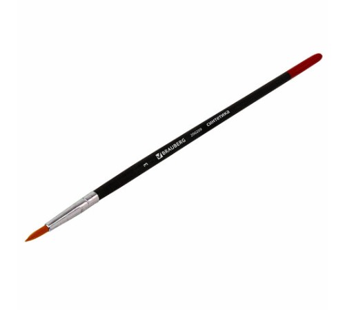 Кисть BRAUBERG, синтетика, круглая, № 3, 200209