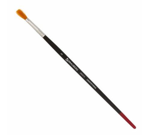 Кисть BRAUBERG, синтетика, плоская, № 5, 200213