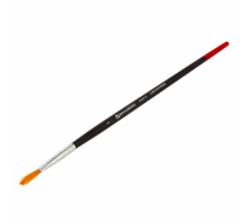 Кисть BRAUBERG, синтетика, плоская, № 5, 200213