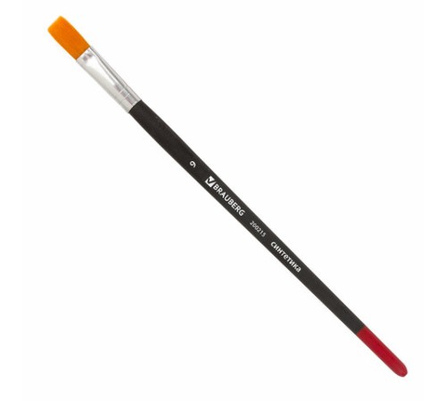 Кисть BRAUBERG, синтетика, плоская, № 9, 200215