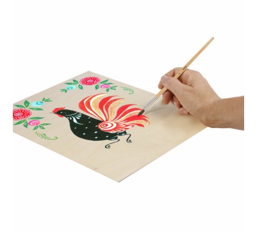 Кисти BRAUBERG, набор 5 шт. (пони, круглые № 1, 2, 3, 4, 5), блистер, 200222