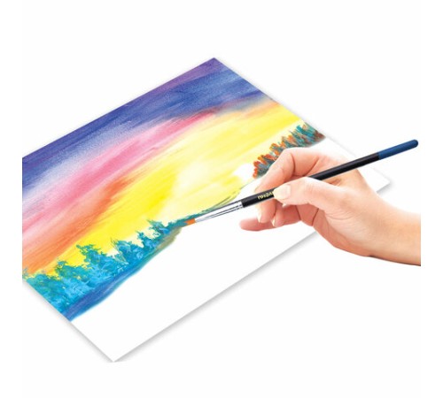 Кисти ПИФАГОР, набор 15 шт. (ПОНИ - 9 шт., СИНТЕТИКА - 4 шт., ЩЕТИНА - 2 шт., круглые, плоские), блистер, 200504