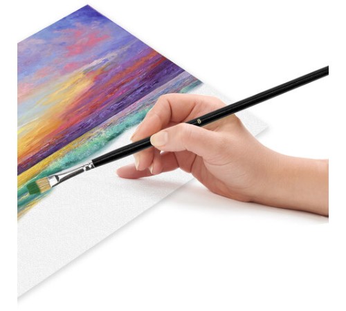 Кисти ПИФАГОР, набор 10 шт. (ПОНИ: плоская № 4, круглые № 1, 2, 3, 5; СИНТЕТИКА: круглые № 1, 3, 5; ЩЕТИНА: плоские № 4, 8), блистер, 200505