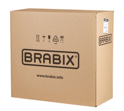 Кресло BRABIX "Top MG-333", с подлокотниками, кожзам, черное, 532553