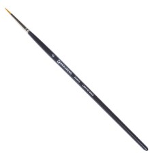 Кисть художественная профессиональная BRAUBERG ART CLASSIC, синтетика жесткая, круглая, № 0, короткая ручка, 200643