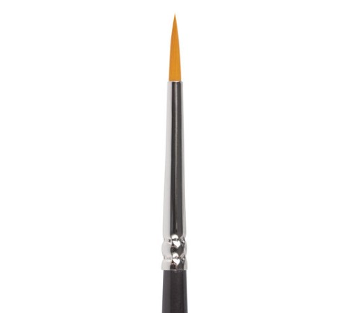 Кисть художественная проф. BRAUBERG ART CLASSIC, синтетика жесткая, круглая, № 2, короткая ручка, 200645