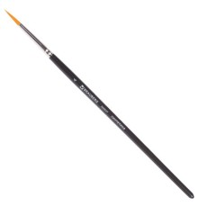 Кисть художественная проф. BRAUBERG ART CLASSIC, синтетика жесткая, круглая, № 4, короткая ручка, 200647