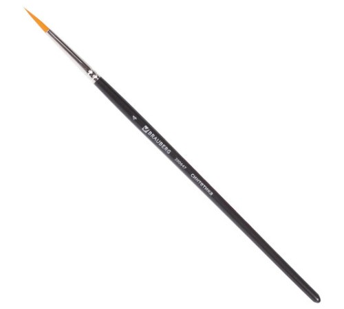 Кисть художественная проф. BRAUBERG ART CLASSIC, синтетика жесткая, круглая, № 4, короткая ручка, 200647