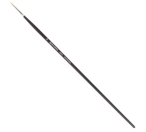 Кисть художественная проф. BRAUBERG ART CLASSIC, синтетика жесткая, круглая, № 00, длинная ручка, 200654