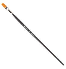 Кисть художественная проф. BRAUBERG ART CLASSIC, синтетика жесткая, плоская, № 8, длинная ручка, 200666