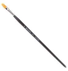 Кисть художественная проф. BRAUBERG ART CLASSIC, синтетика жесткая, овальная, № 10, длинная ручка, 200681