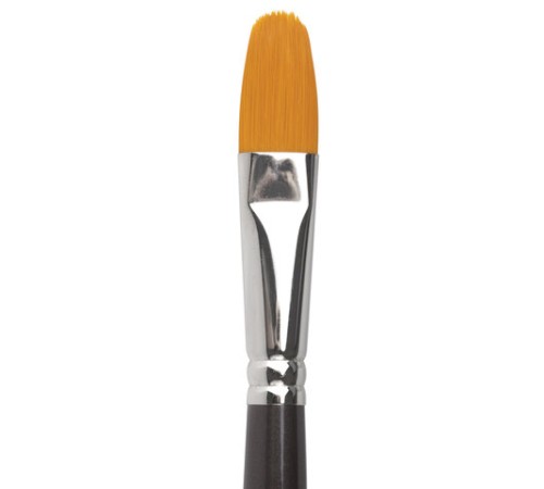 Кисть художественная профессиональная BRAUBERG ART CLASSIC, синтетика жесткая, овальная, № 14, длинная ручка, 200683