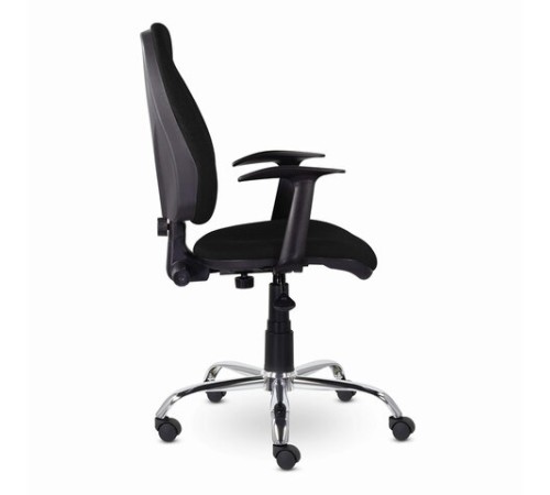 Кресло BRABIX "Comfort MG-322", хром, регулируемая эргономичная спинка, ткань, черное, 532558 Кресло BRABIX "Comfort MG-322", хром, регулируемая эргономичная спинка, ткань, черное, 532558
