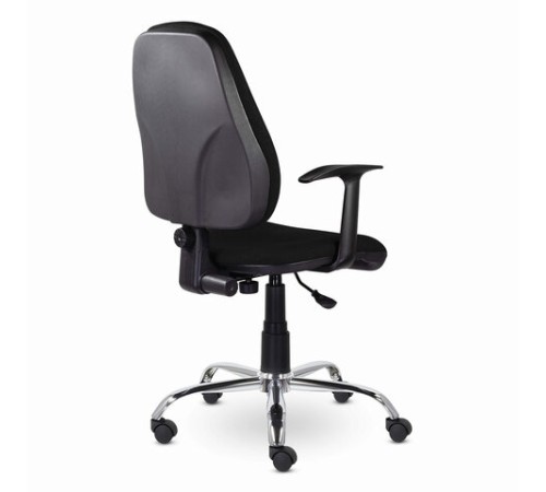 Кресло BRABIX "Comfort MG-322", хром, регулируемая эргономичная спинка, ткань, черное, 532558 Кресло BRABIX "Comfort MG-322", хром, регулируемая эргономичная спинка, ткань, черное, 532558