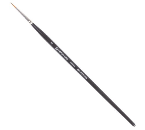 Кисть художественная проф. BRAUBERG ART CLASSIC, синтетика мягкая под колонок, кругл, № 0, кор руч, 200685