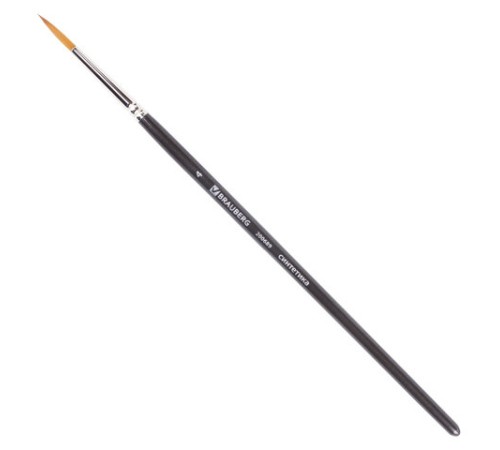 Кисть художественная проф. BRAUBERG ART CLASSIC, синтетика мягкая под колонок, кругл, № 4, кор руч, 200689