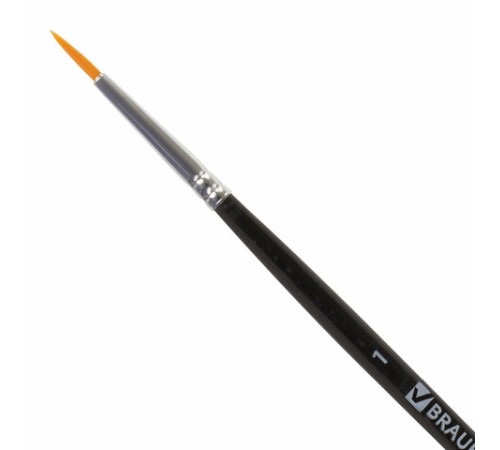 Кисть BRAUBERG синтетика, круглая, №1, 200851