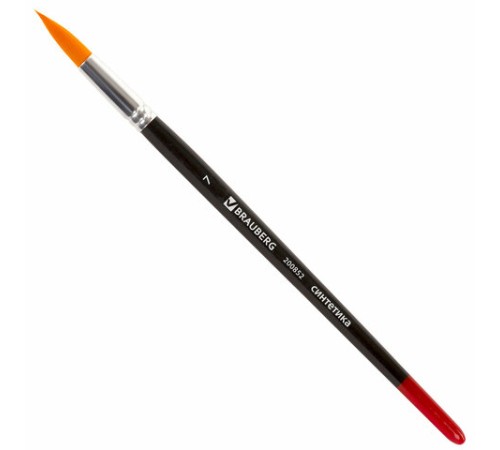 Кисть BRAUBERG синтетика, круглая, №7, 200852