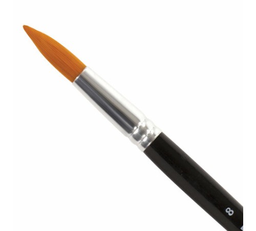 Кисть BRAUBERG синтетика, круглая, №8, 200853