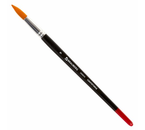 Кисть BRAUBERG синтетика, круглая, №9, 200854