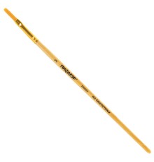 Кисть ПИФАГОР, СИНТЕТИКА, плоская, № 5, деревянная лакированная ручка, с колпачком, 200858