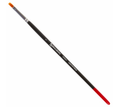 Кисть BRAUBERG синтетика, плоская, №1, 200864