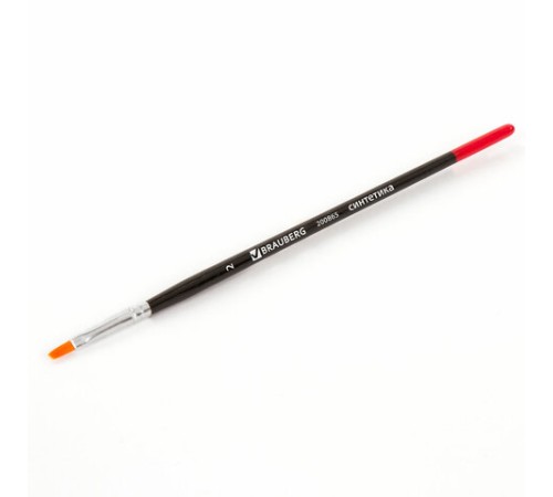 Кисть BRAUBERG синтетика, плоская, №2, 200865