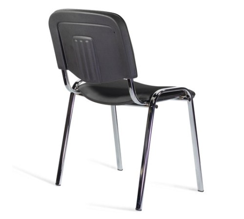 Стул STAFF "Iso Lite CF-008", хром, кожзам черный (Z-11), 532567