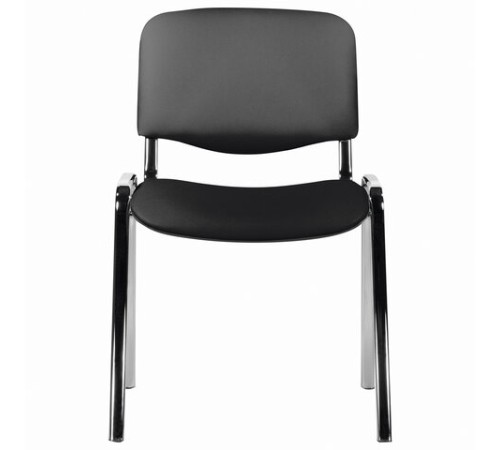 Стул STAFF "Iso Lite CF-008", хром, кожзам черный (Z-11), 532567
