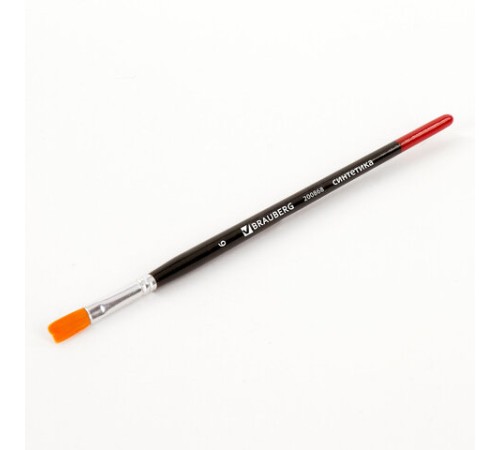 Кисть BRAUBERG синтетика, плоская, №6, 200868