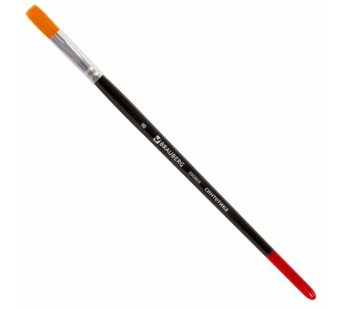 Кисть BRAUBERG синтетика, плоская, №8, 200869