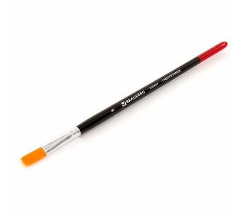 Кисть BRAUBERG синтетика, плоская, №8, 200869