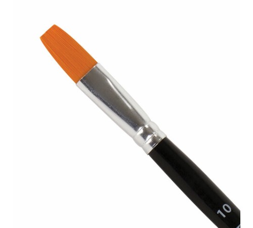 Кисть BRAUBERG синтетика, плоская, №10, 200870