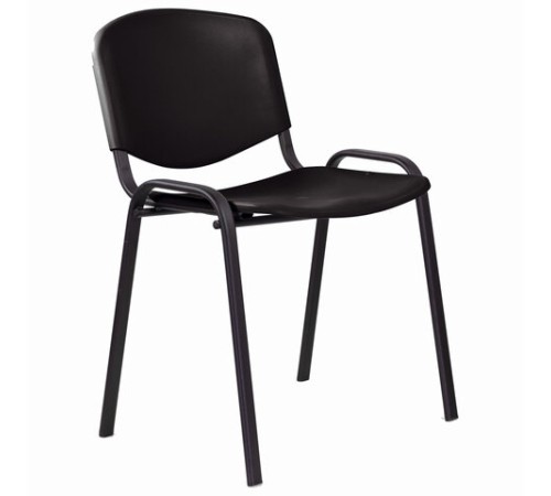 Стул STAFF "Iso Plast CF-009", черный каркас, пластик черный, 532569 Стул STAFF "Iso Plast CF-009", черный каркас, пластик черный, 532569
