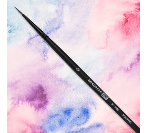 Кисть художественная проф. BRAUBERG ART CLASSIC, белка, круглая, № 0, 200906